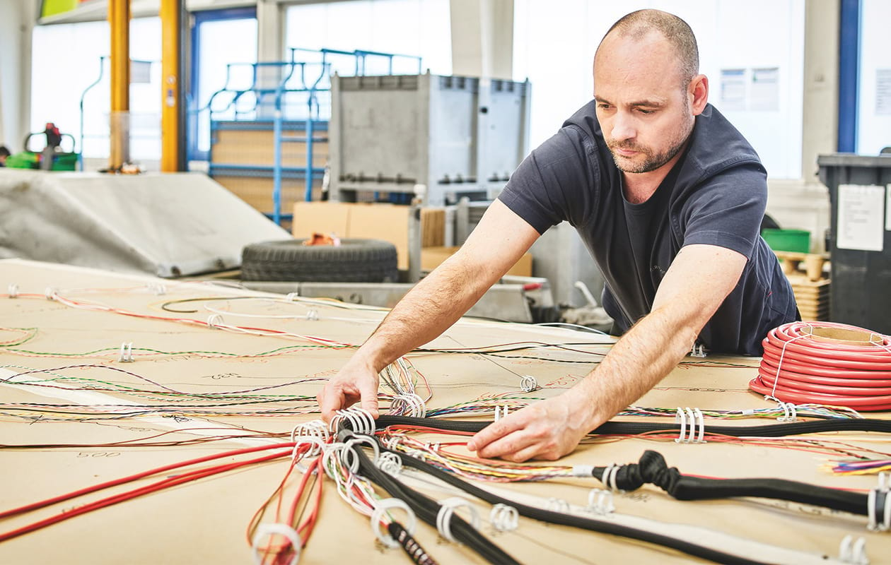 Wiring harness production